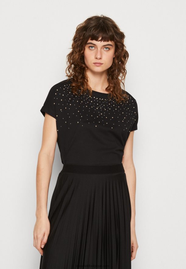 femmes t-shirt imprimé noir Anna FieldNHH26B358