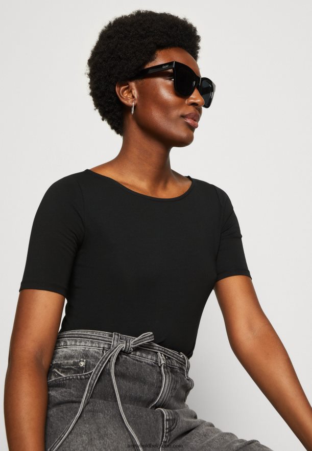 femmes t-shirt imprimé noir/noir Anna FieldNHH26B366