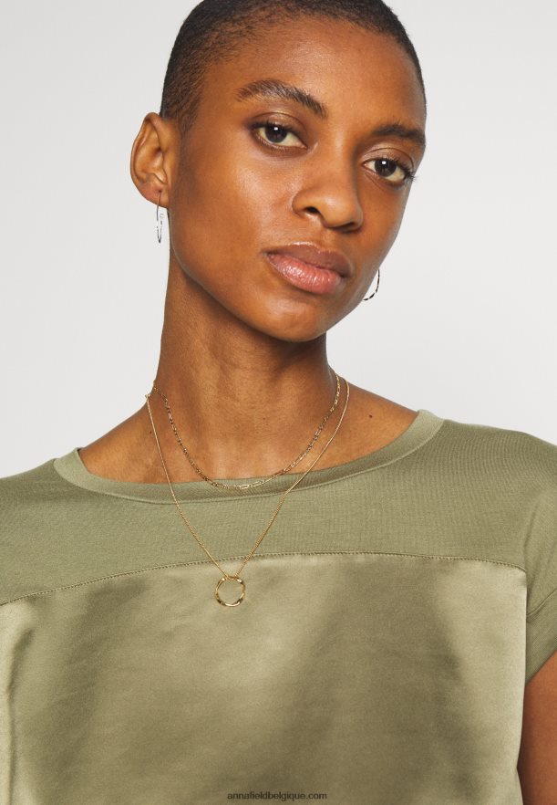 femmes t-shirt imprimé olive martini Anna FieldNHH26B256