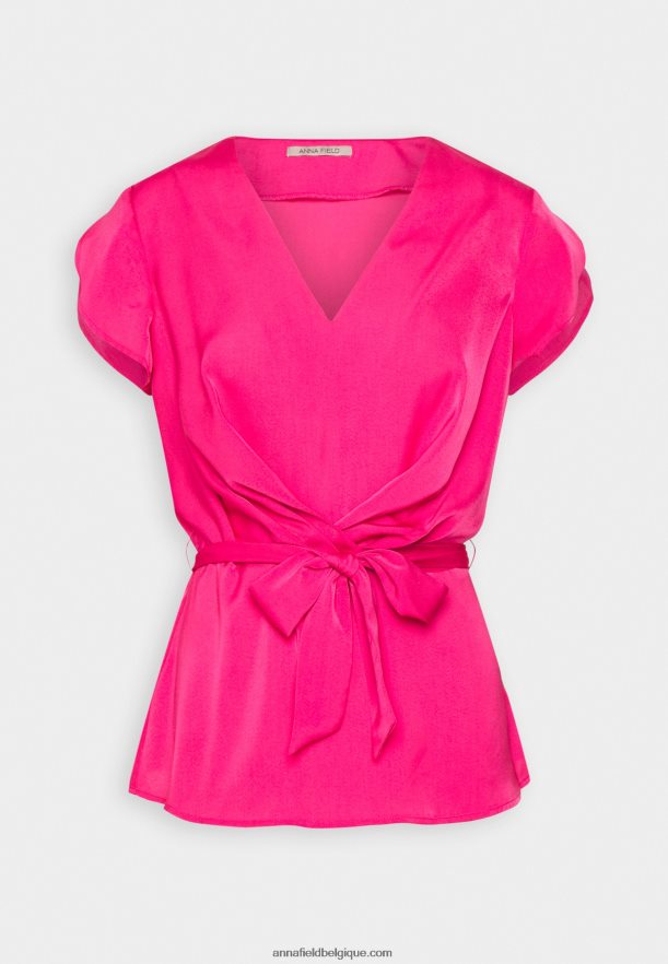 femmes t-shirt imprimé rose Anna FieldNHH26B262