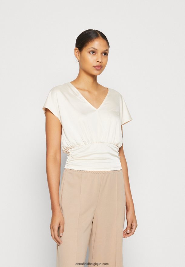 femmes t-shirt imprimé rose clair Anna FieldNHH26B237