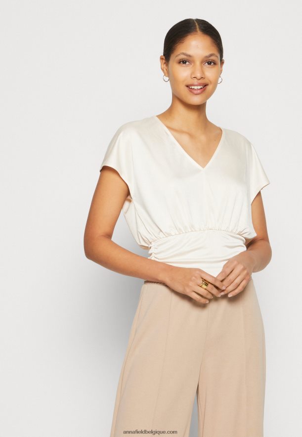 femmes t-shirt imprimé rose clair Anna FieldNHH26B237