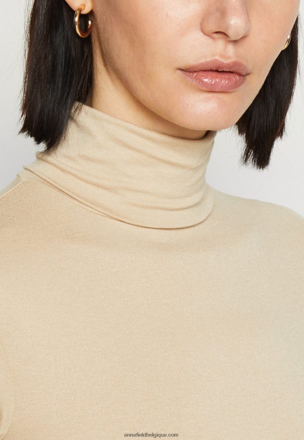 femmes t-shirt imprimé sable Anna FieldNHH26B281