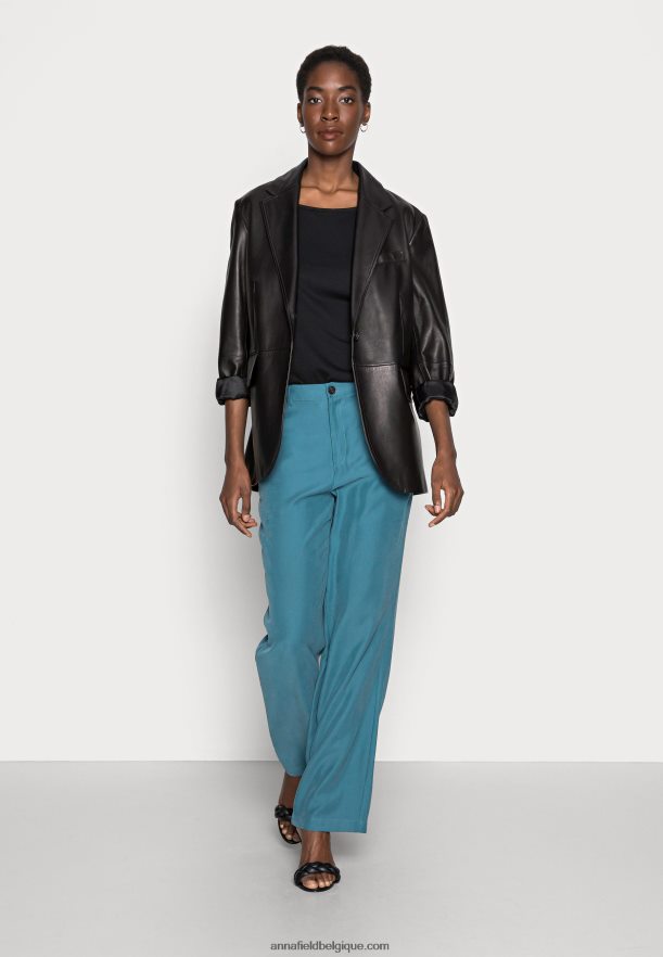 femmes top basique manches longues noir Anna FieldNHH26B542