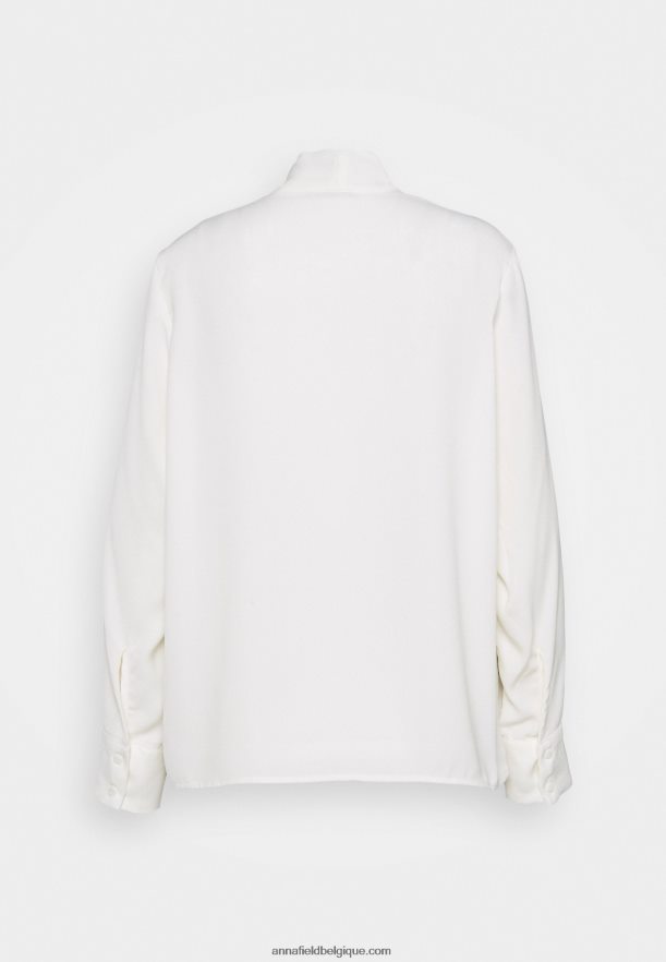 femmes top manches longues blanc cassé Anna FieldNHH26B521