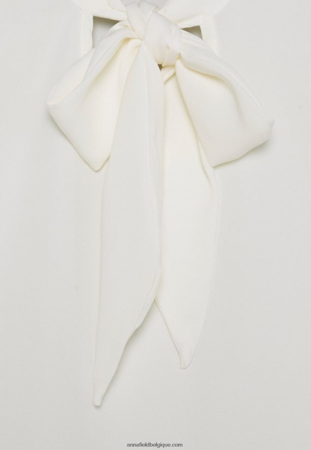 femmes top manches longues blanc cassé Anna FieldNHH26B521