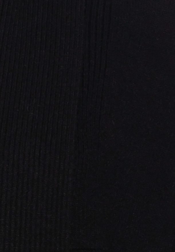 femmes cardigan côtelé col rabattu noir Anna FieldNHH26B822