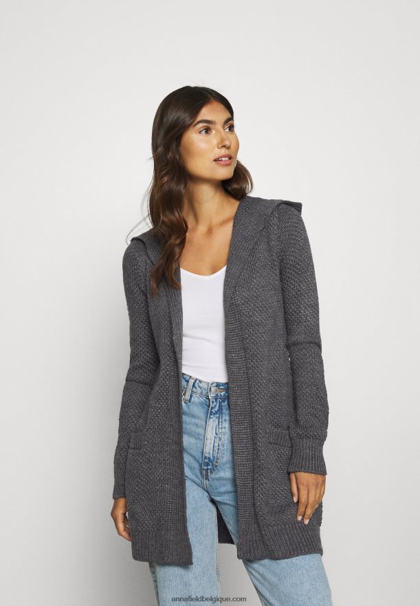 femmes cardigan gris foncé chiné Anna FieldNHH26B823