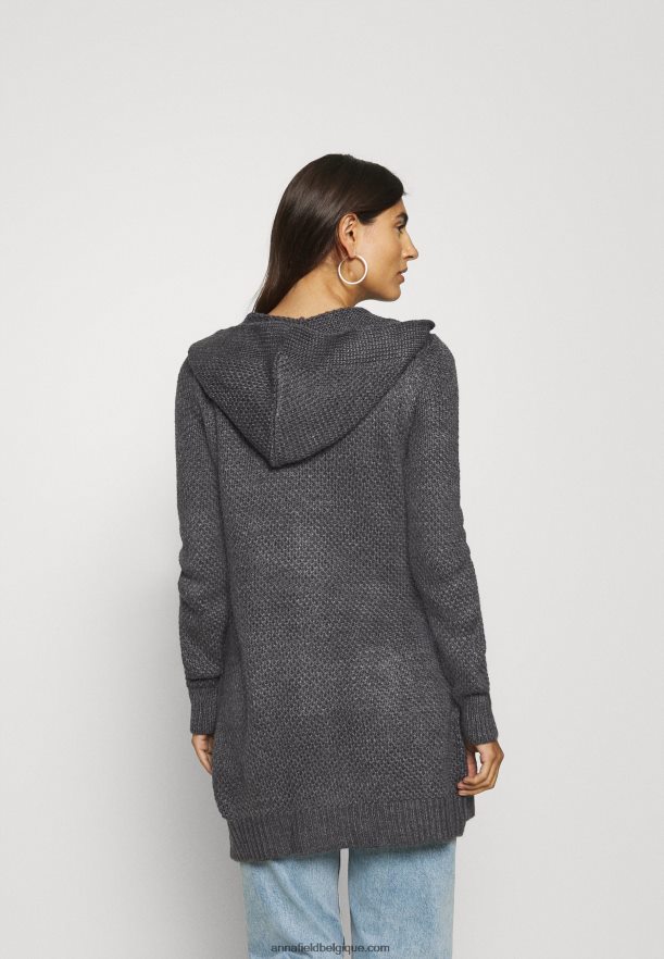 femmes cardigan gris foncé chiné Anna FieldNHH26B823