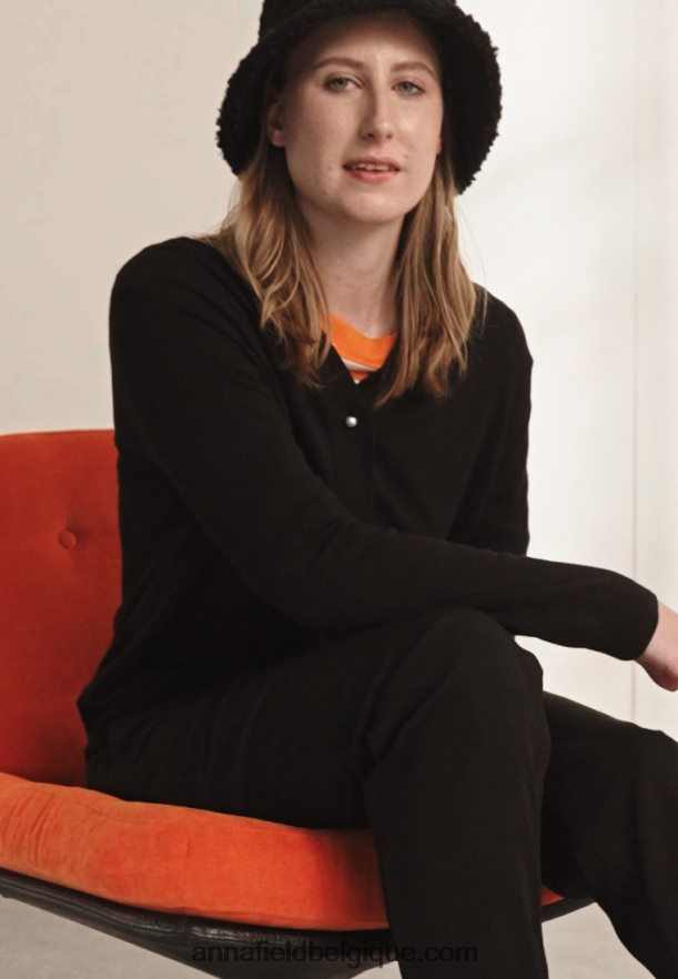 femmes gilet noir Anna FieldNHH26B828