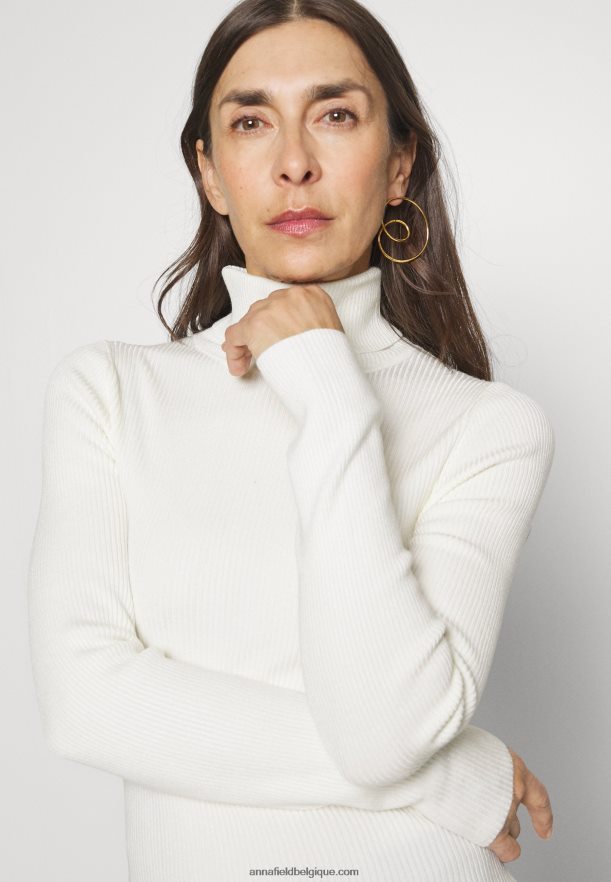 femmes pull blanc cassé Anna FieldNHH26B839