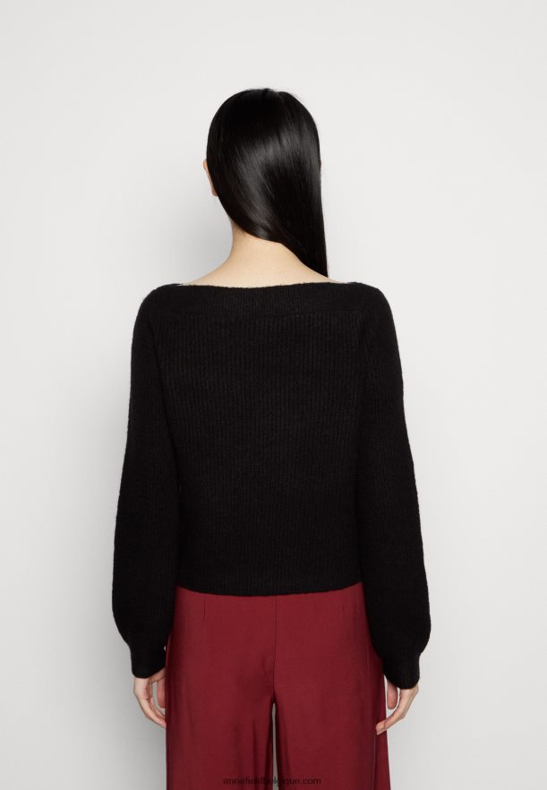 femmes pull noir Anna FieldNHH26B834