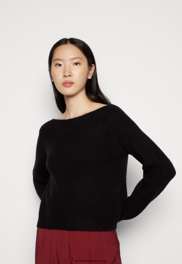 femmes pull noir Anna FieldNHH26B834