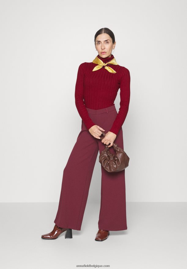 femmes pull rouge foncé Anna FieldNHH26B843