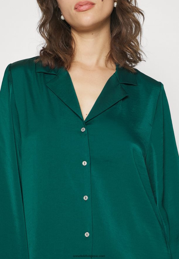 femmes coffret cadeau ensemble pyjama pyjama vert Anna FieldNHH26B1064