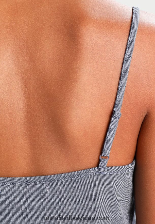 femmes ensemble pyjama blanc cassé/bleu foncé Anna FieldNHH26B1060