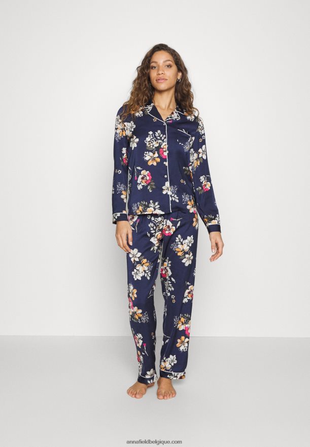 femmes ensemble pyjama bleu foncé Anna FieldNHH26B1070