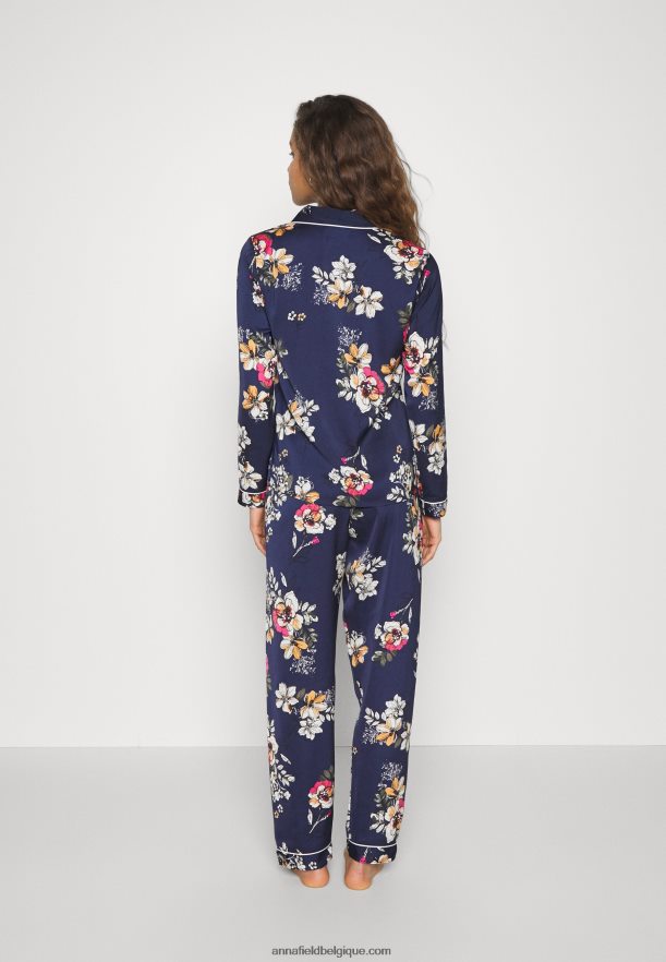 femmes ensemble pyjama bleu foncé Anna FieldNHH26B1070