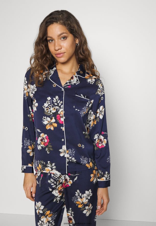 femmes ensemble pyjama bleu foncé Anna FieldNHH26B1070
