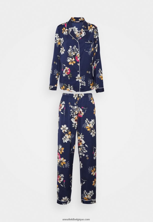 femmes ensemble pyjama bleu foncé Anna FieldNHH26B1070