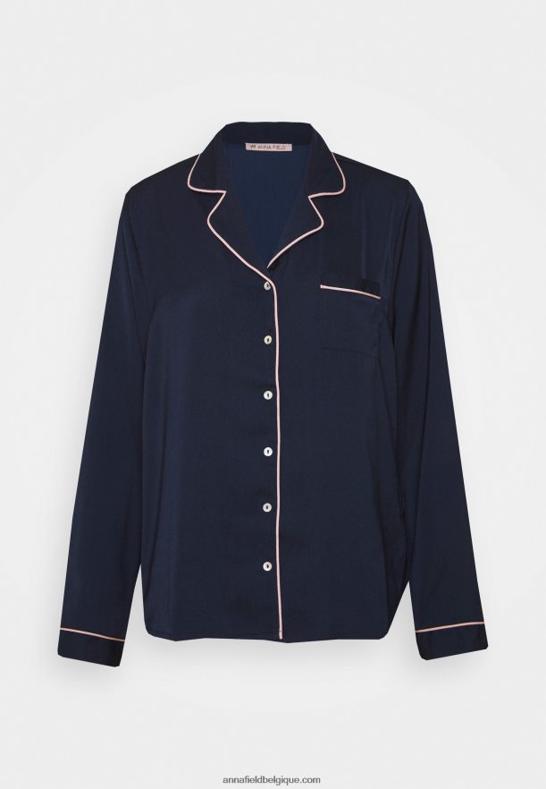 femmes ensemble pyjama bleu foncé Anna FieldNHH26B1074