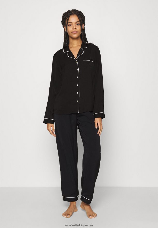 femmes ensemble pyjama noir Anna FieldNHH26B1072