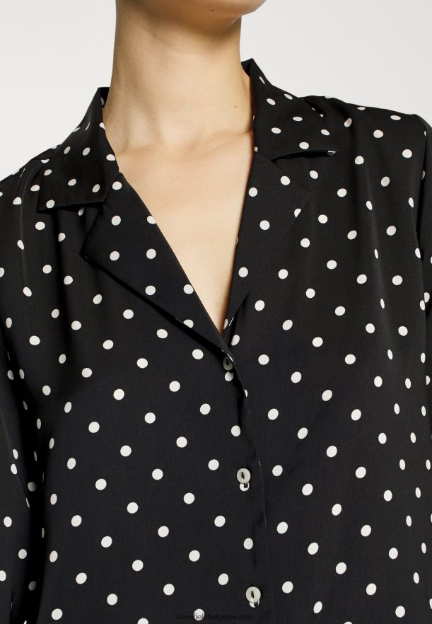 femmes ensemble pyjama noir/écru Anna FieldNHH26B1062