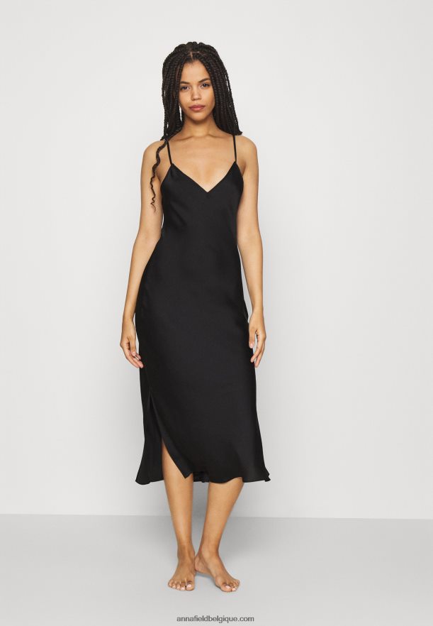 femmes nuisette de mariée nuisette noire Anna FieldNHH26B1040