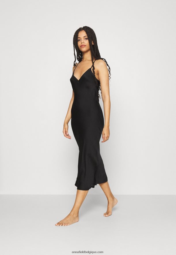 femmes nuisette de mariée nuisette noire Anna FieldNHH26B1040