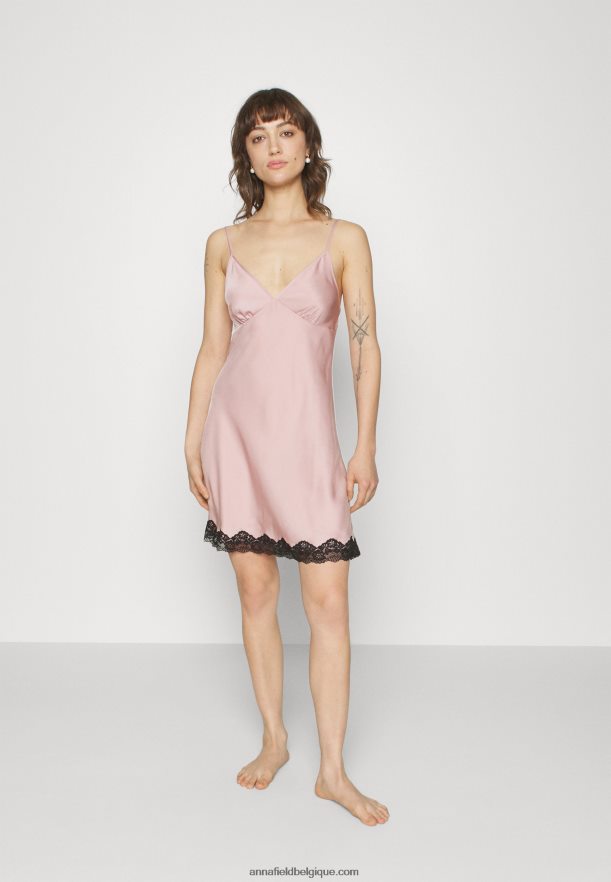 femmes nuisette rose/noir Anna FieldNHH26B1041