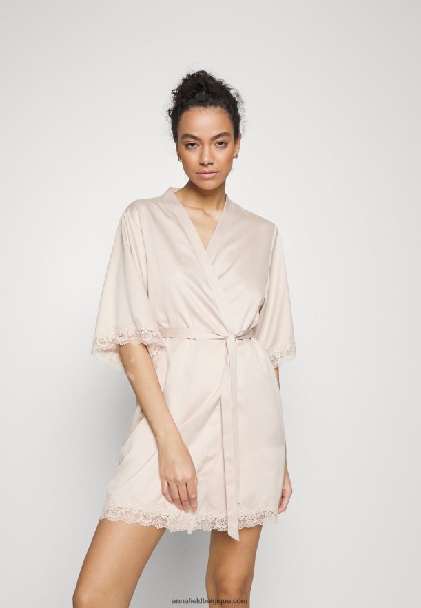femmes robe de chambre blanc cassé Anna FieldNHH26B1078