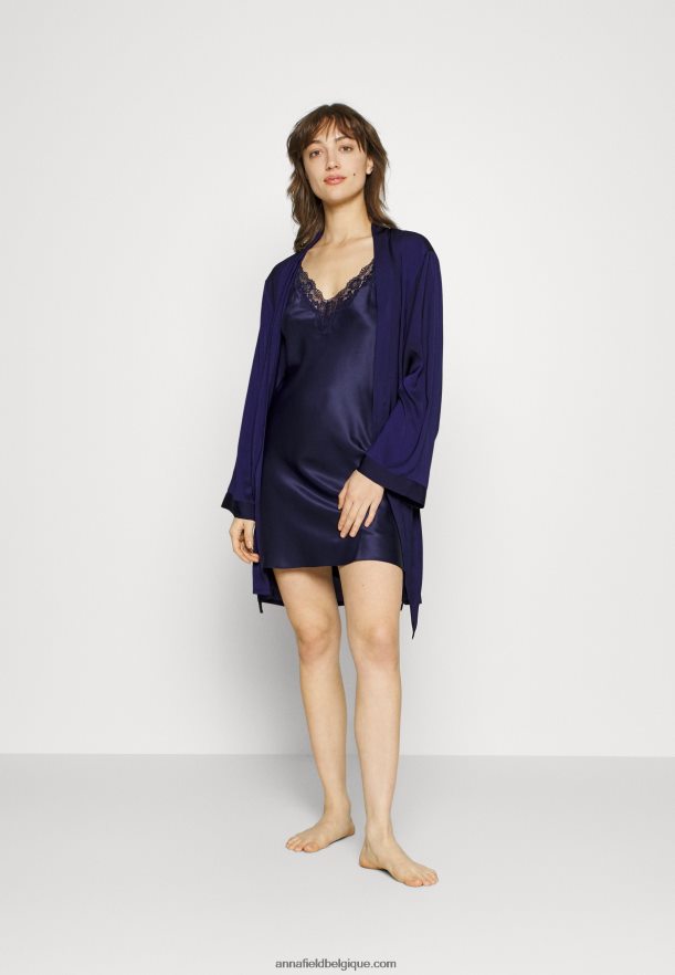 femmes robe de chambre bleue Anna FieldNHH26B1089
