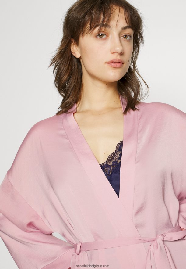 femmes robe de chambre de mariée robe de chambre rose Anna FieldNHH26B1080