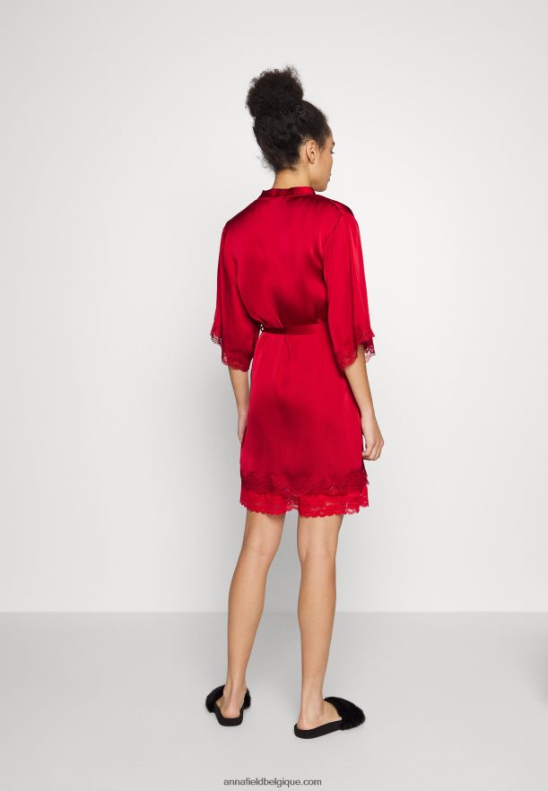 femmes robe de chambre rouge Anna FieldNHH26B1092
