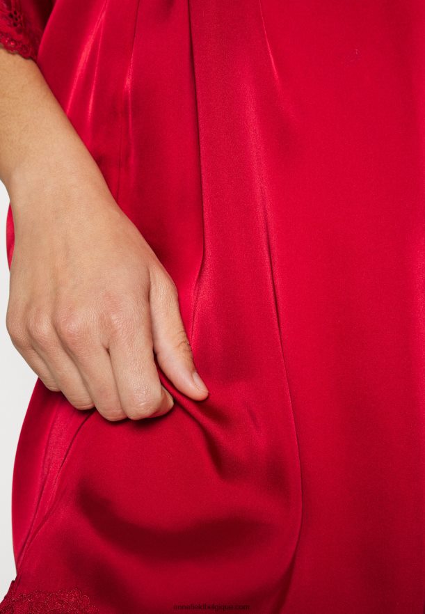 femmes robe de chambre rouge Anna FieldNHH26B1092